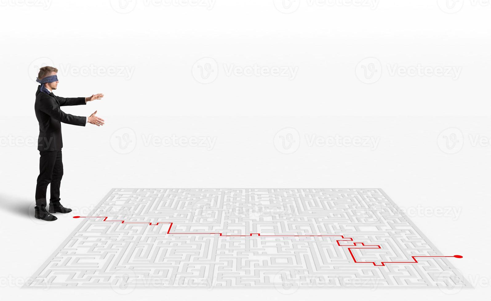 3d interpretazione soluzione per il labirinto foto