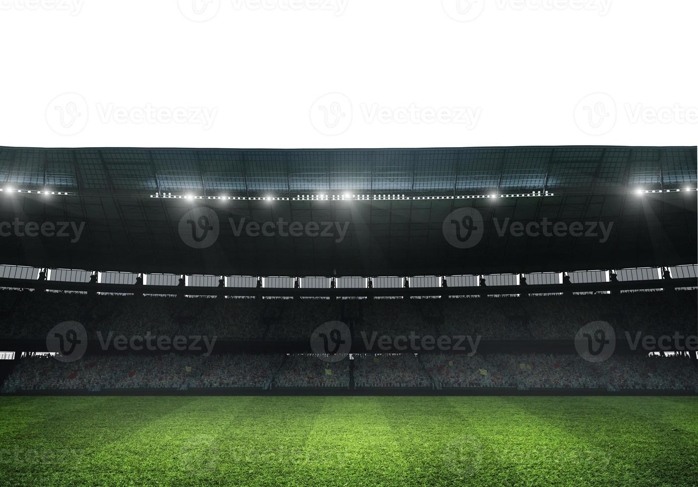 moderno calcio stadio pronto per calcio incontro. 3d rendere foto