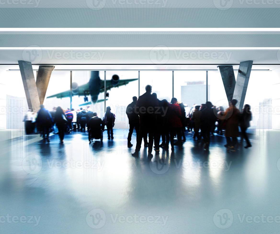 in attesa a il aeroporto foto