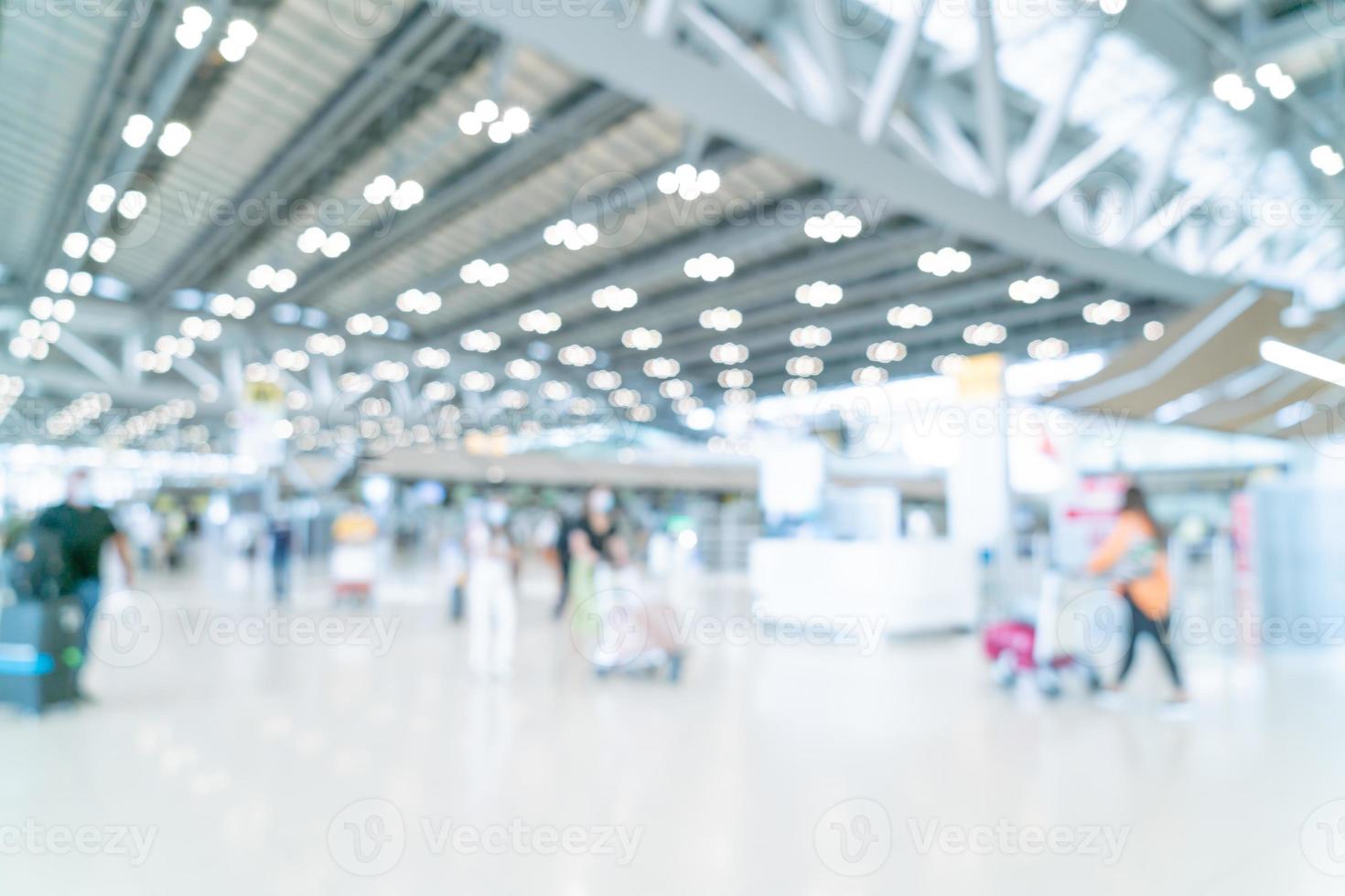 terminal dell'aeroporto di sfocatura astratta per lo sfondo foto