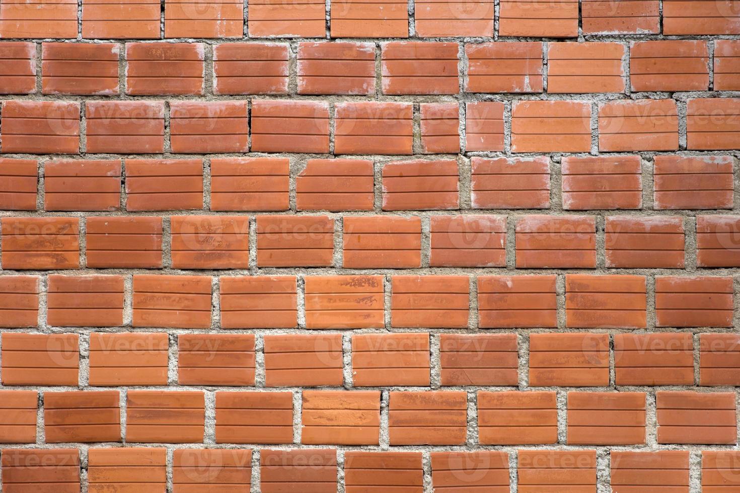 dettaglio del vecchio muro di mattoni foto