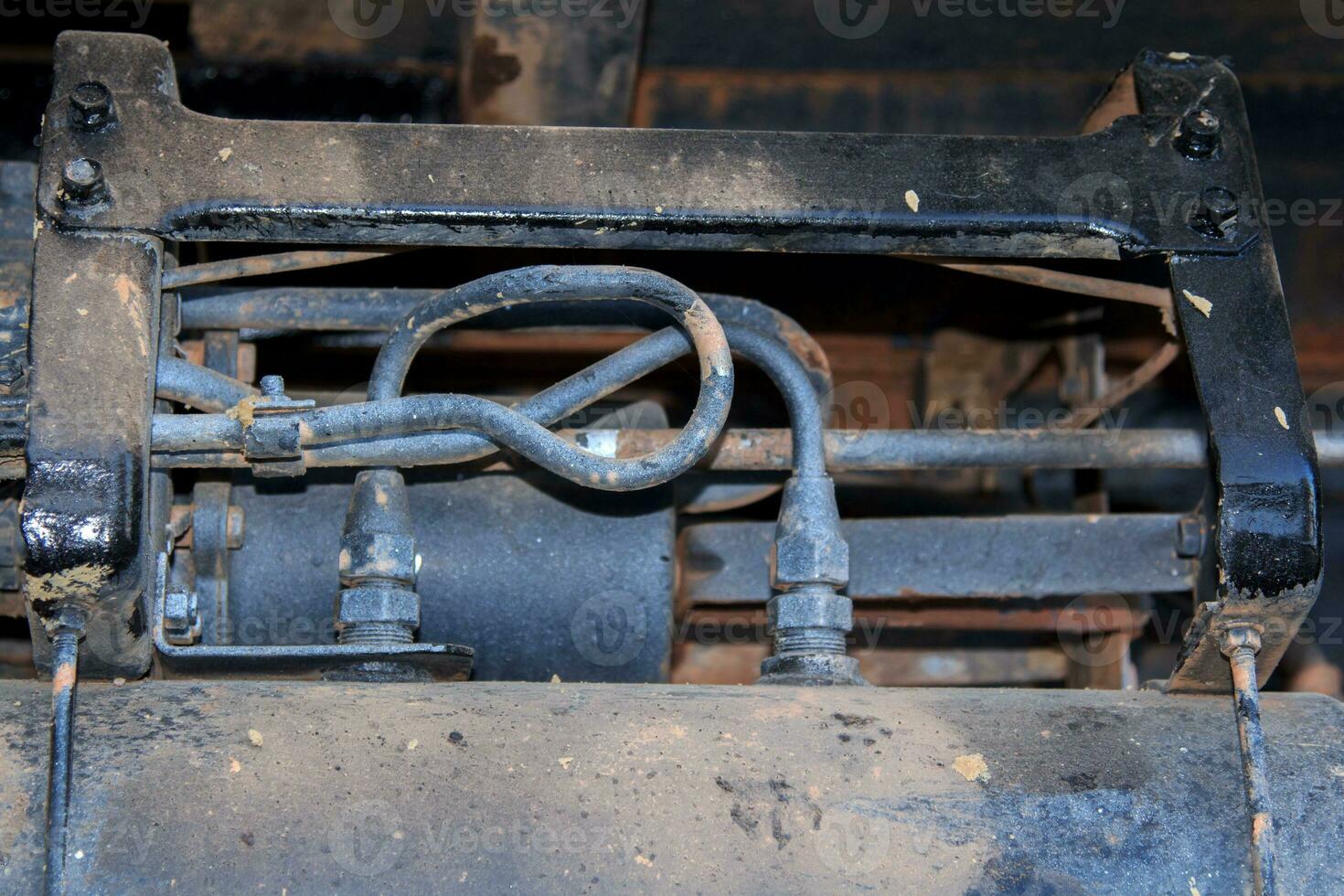 freno cilindri o freno pompe di pesante camion siamo essenziale per guida e manovra il veicolo e freno cavi nel il fabbrica e mantenimento normale operazione. foto