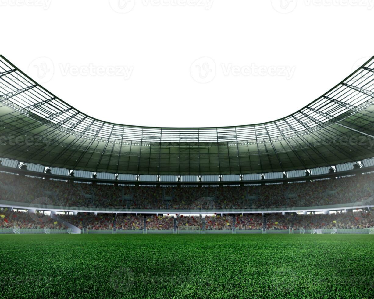 moderno calcio stadio pronto per calcio incontro foto