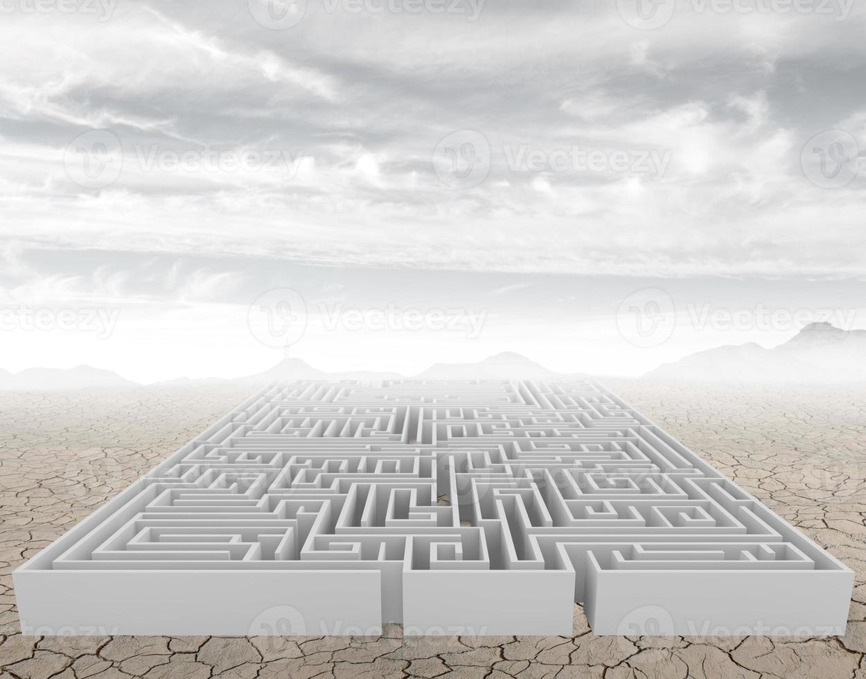 labirinto su il deserto foto