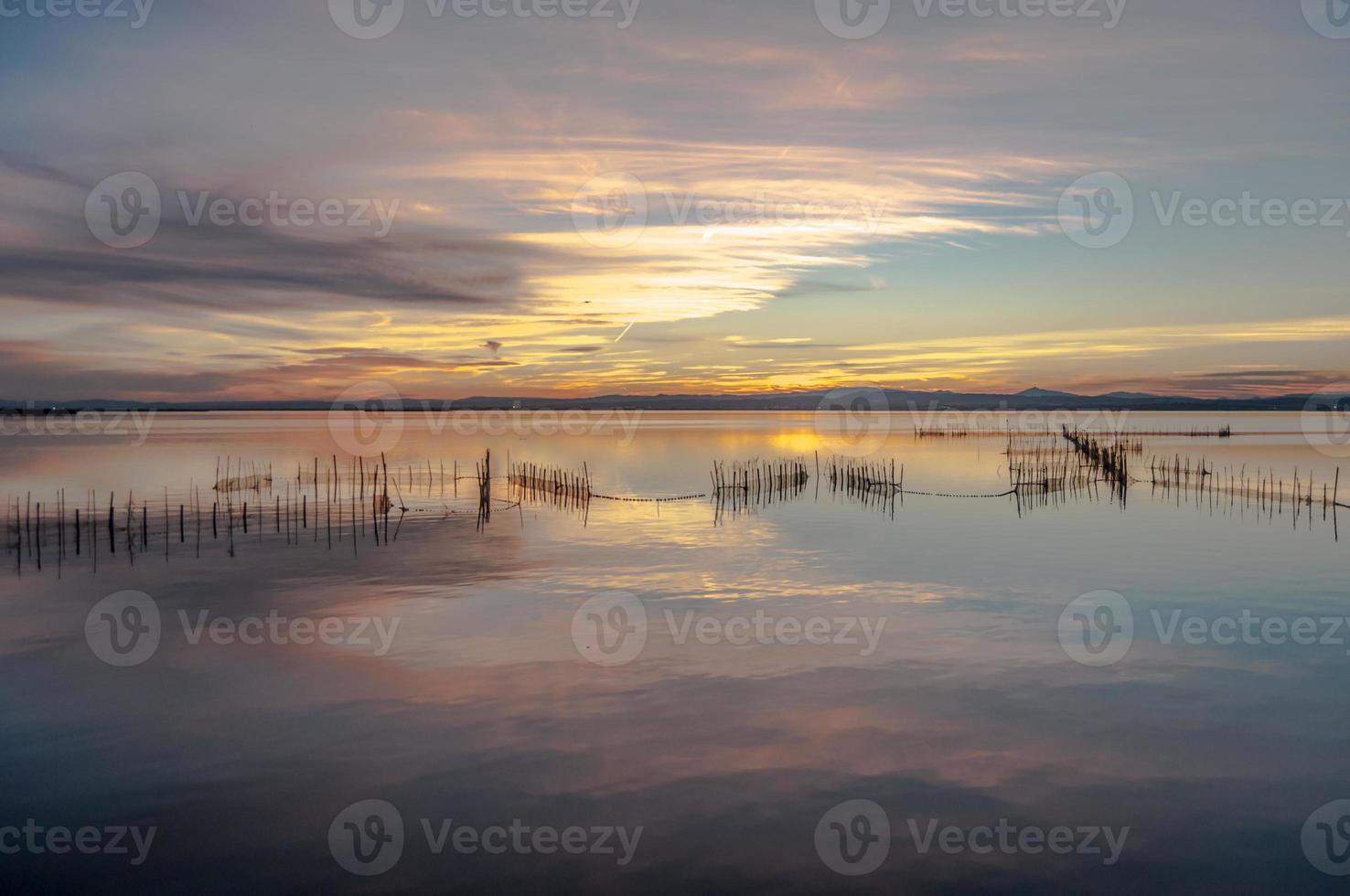 estuario dell'albufera a valencia, spagna foto