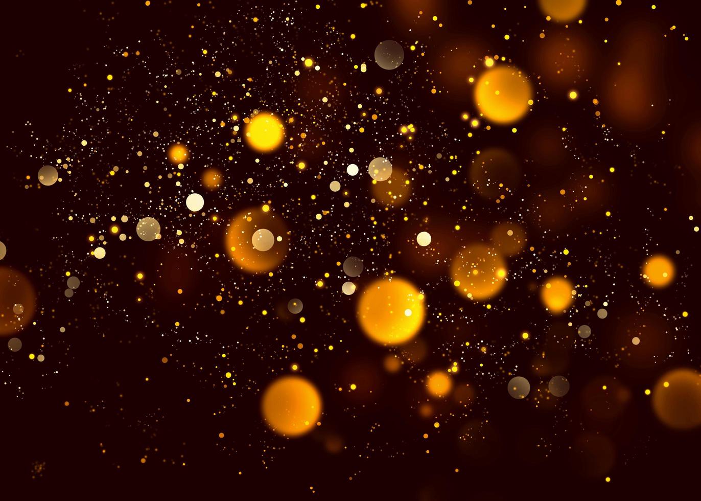 bokeh oro sul nero foto