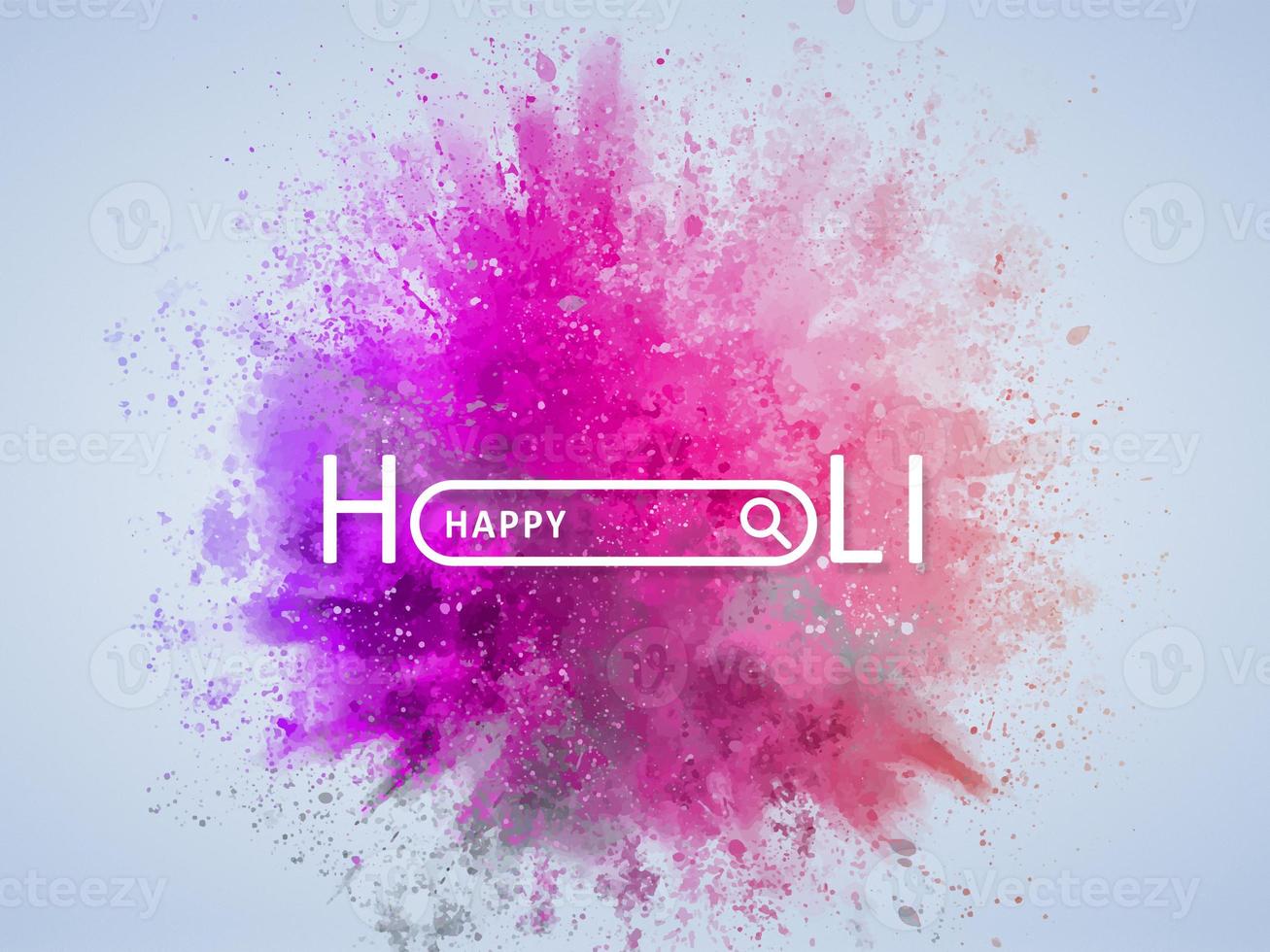 contento holi Immagine, holi auguri, Festival di colori e gulal per holi idea. foto