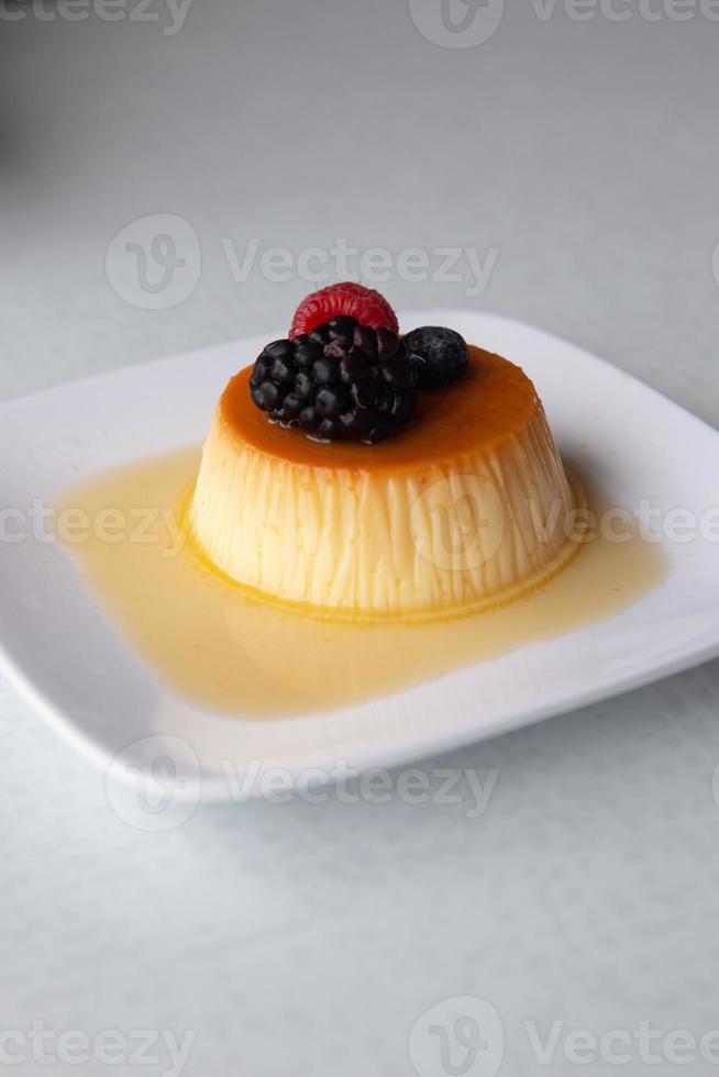 flan dolce ritratto foto