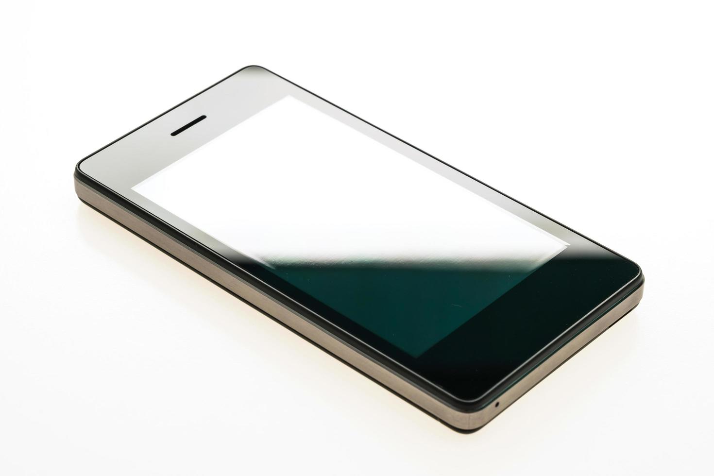 smartphone su sfondo bianco foto