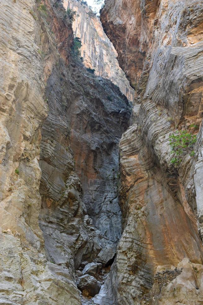 Grecia cretese samaria gola montuoso terreno foto