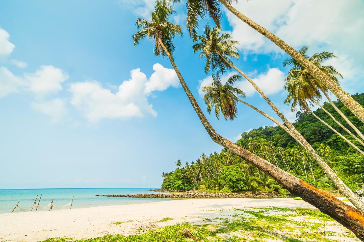 bellissima spiaggia tropicale e mare foto