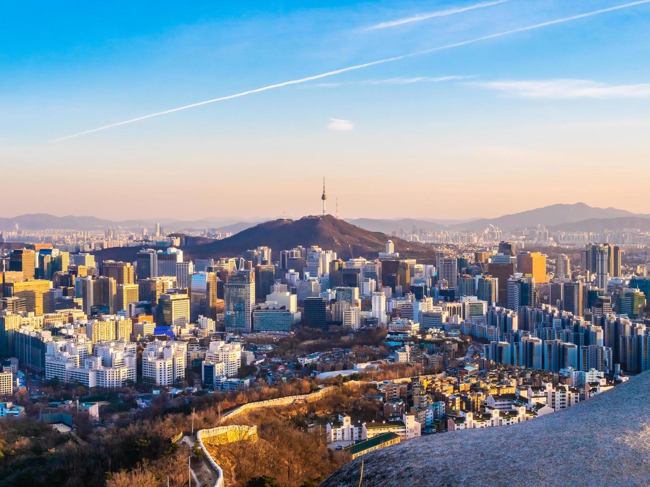 paesaggio urbano di seoul, corea del sud foto