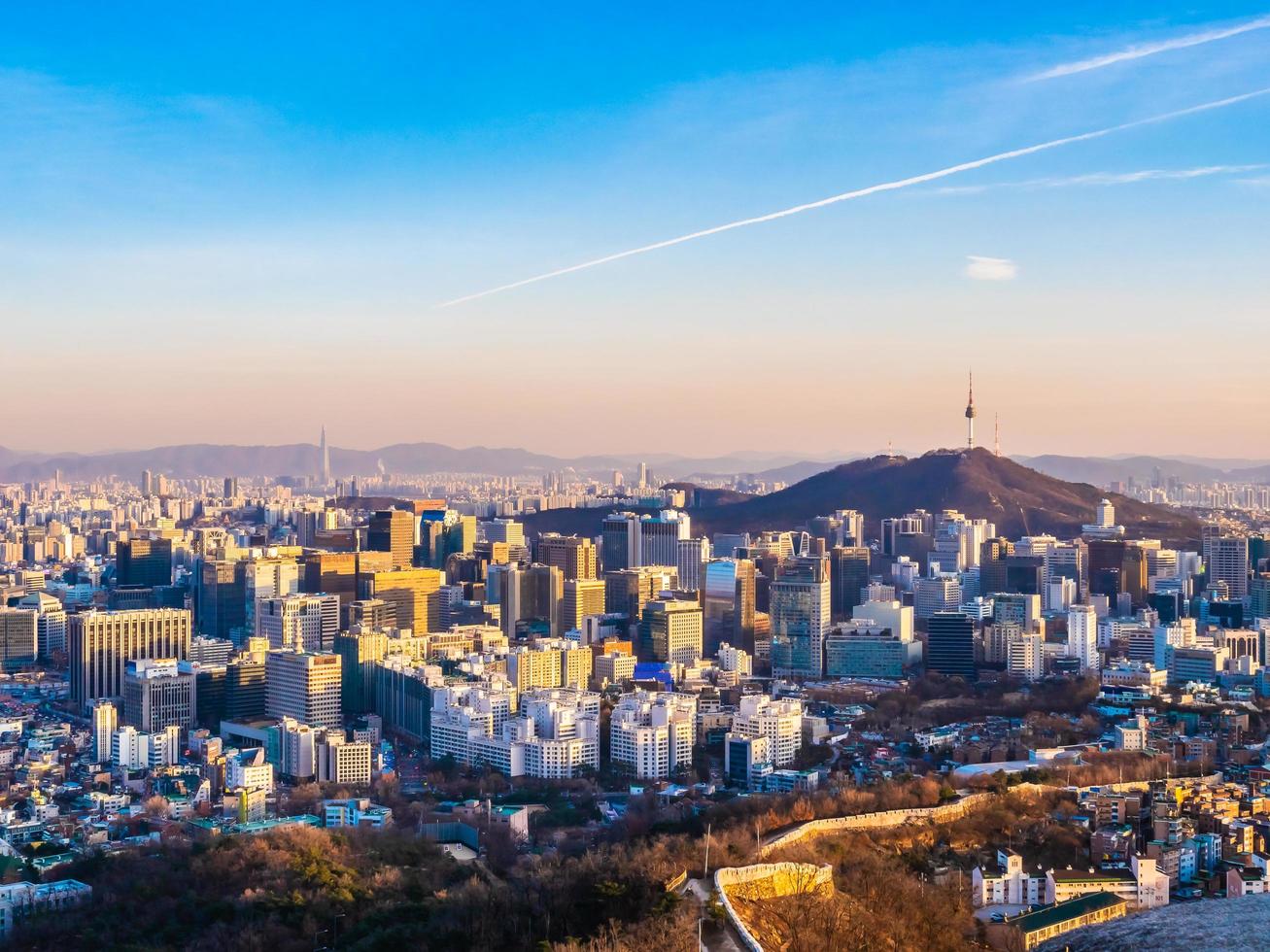 paesaggio urbano di seoul, corea del sud foto