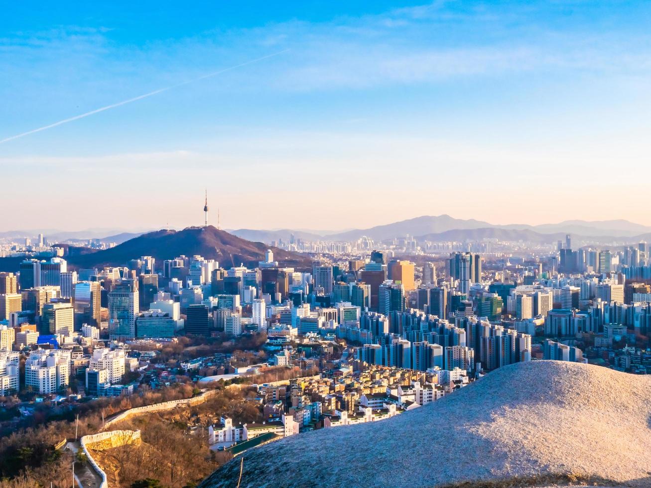 paesaggio urbano di seoul, corea del sud foto