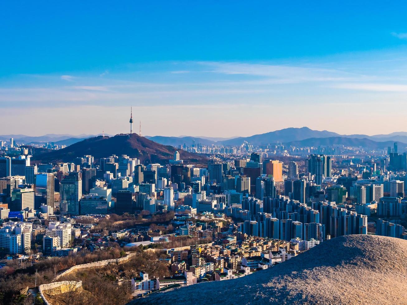 paesaggio urbano di seoul, corea del sud foto