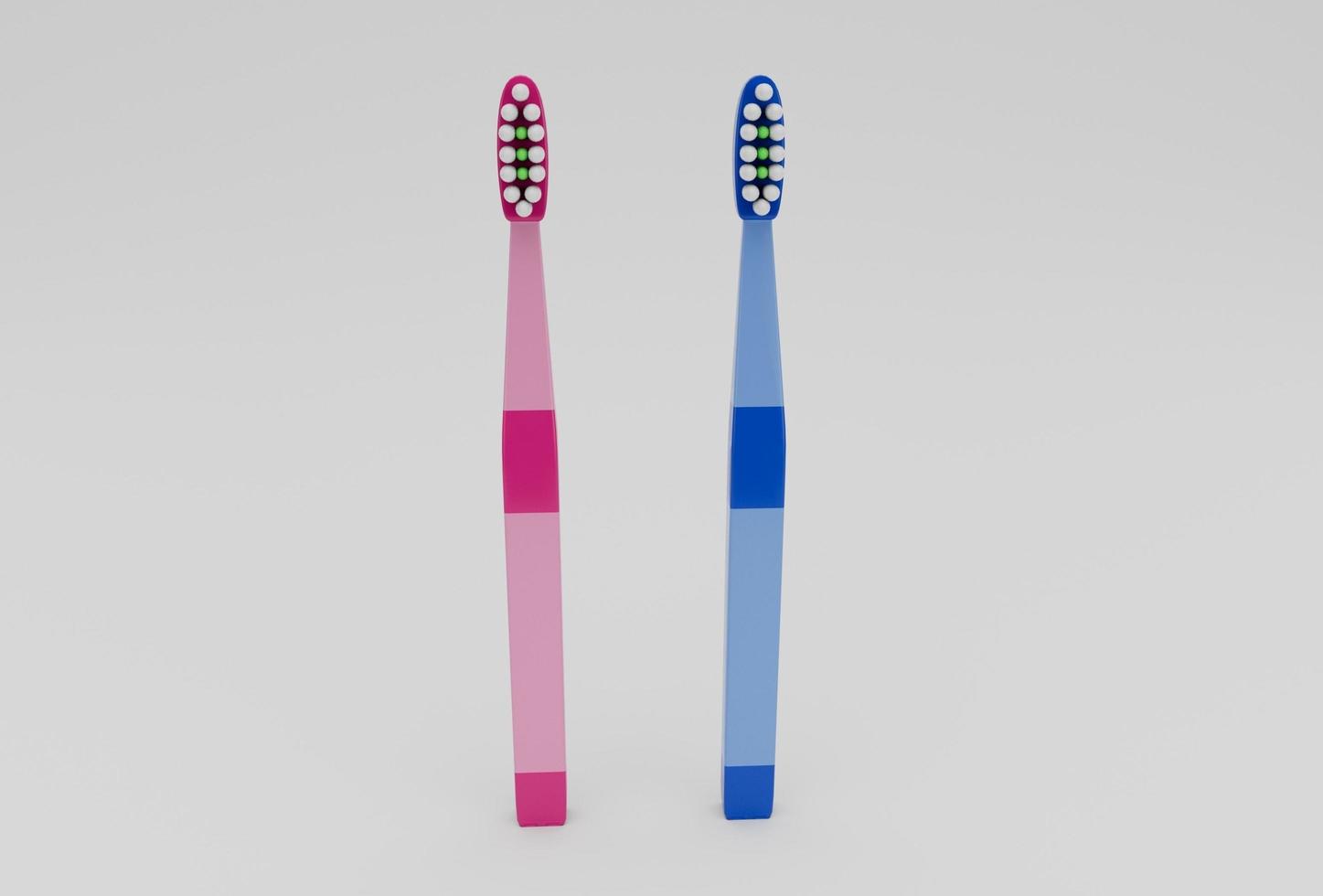 dente spazzola minimo 3d illustrazione su bianca sfondo. foto