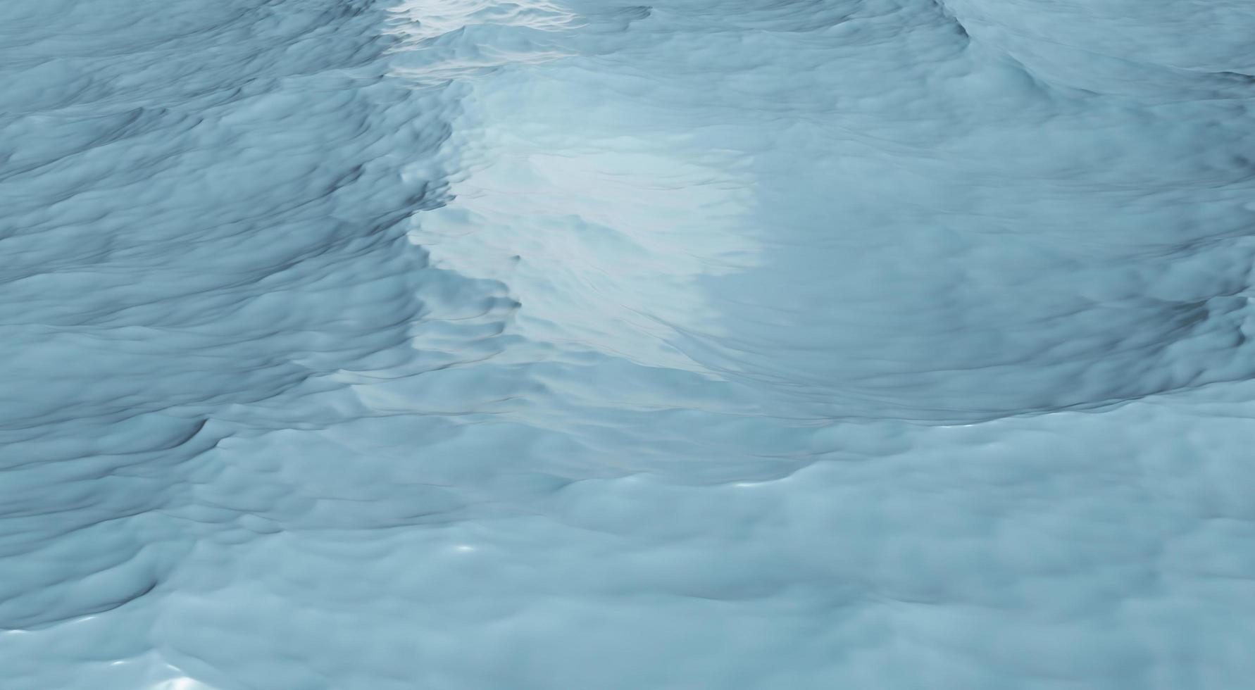 Vista aerea dell'illustrazione 3d della priorità bassa dell'onda dell'oceano blu foto