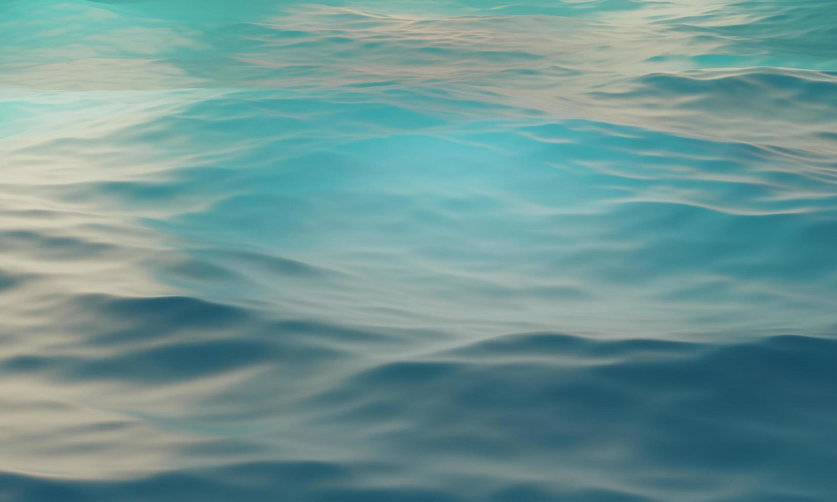 Illustrazione 3D del mare estivo foto