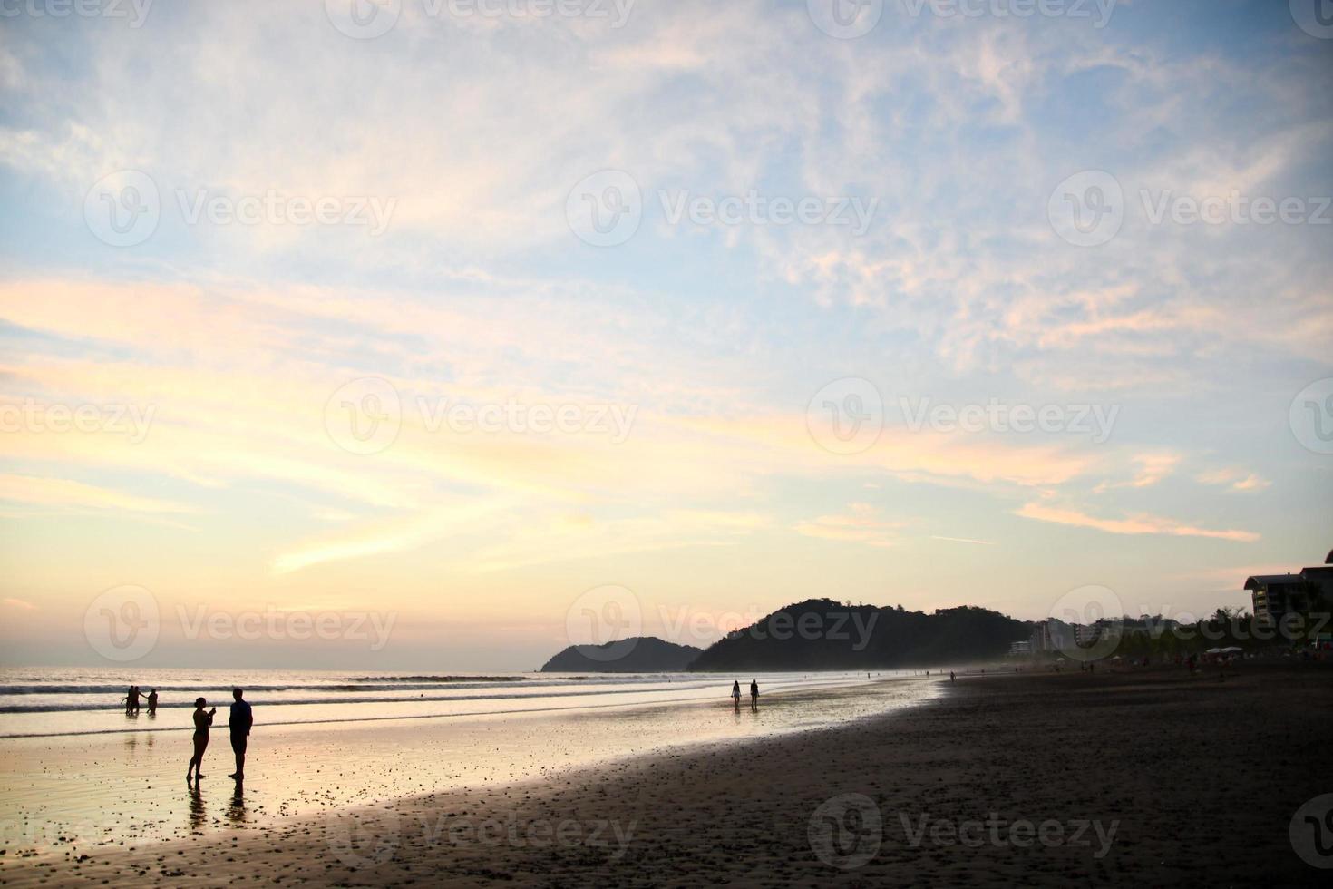 tramonto sul mare foto