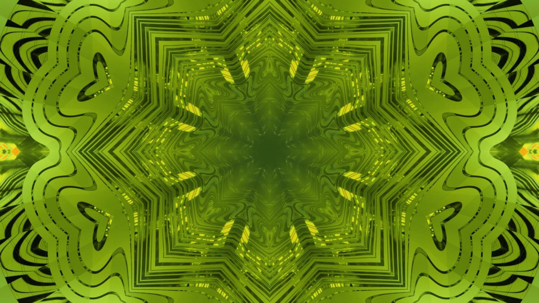 abstract sfondo verde ornamentale 3d'illustrazione foto