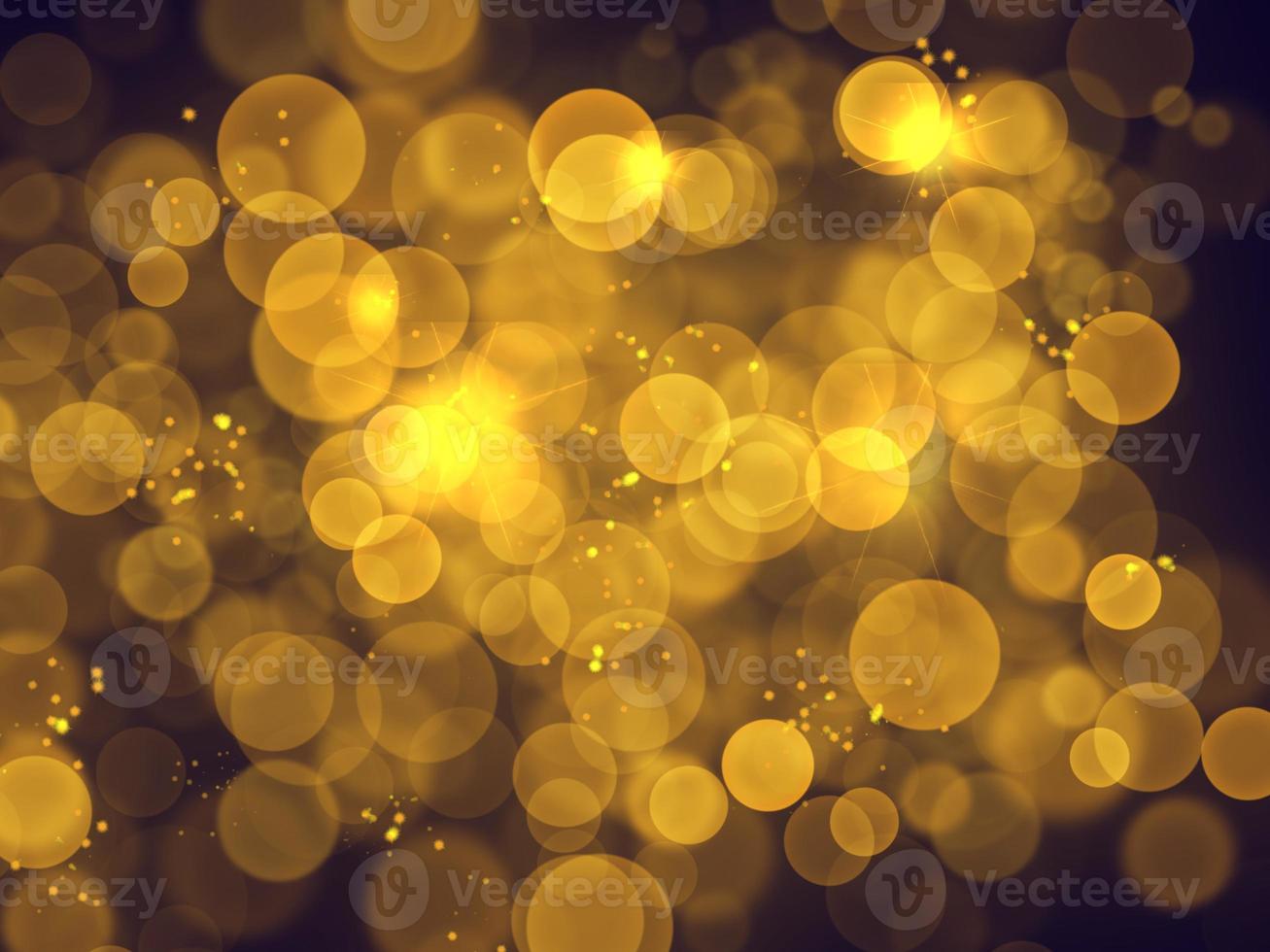 sfere bokeh dorate sfocate foto