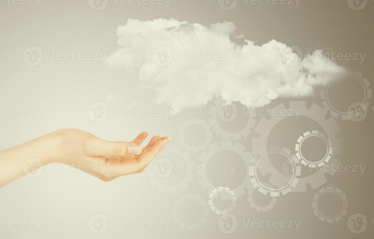 concetto di cloud computing foto