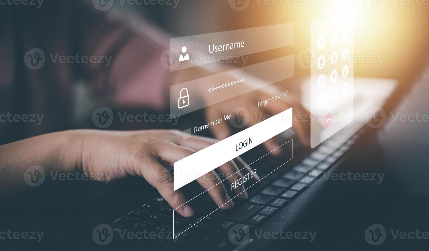 informatica sicurezza e sicurezza parola d'ordine accesso in linea concetto mani digitando e entrata nome utente e parola d'ordine di sociale media, log nel con smartphone per un in linea banca account, dati protezione pirata foto