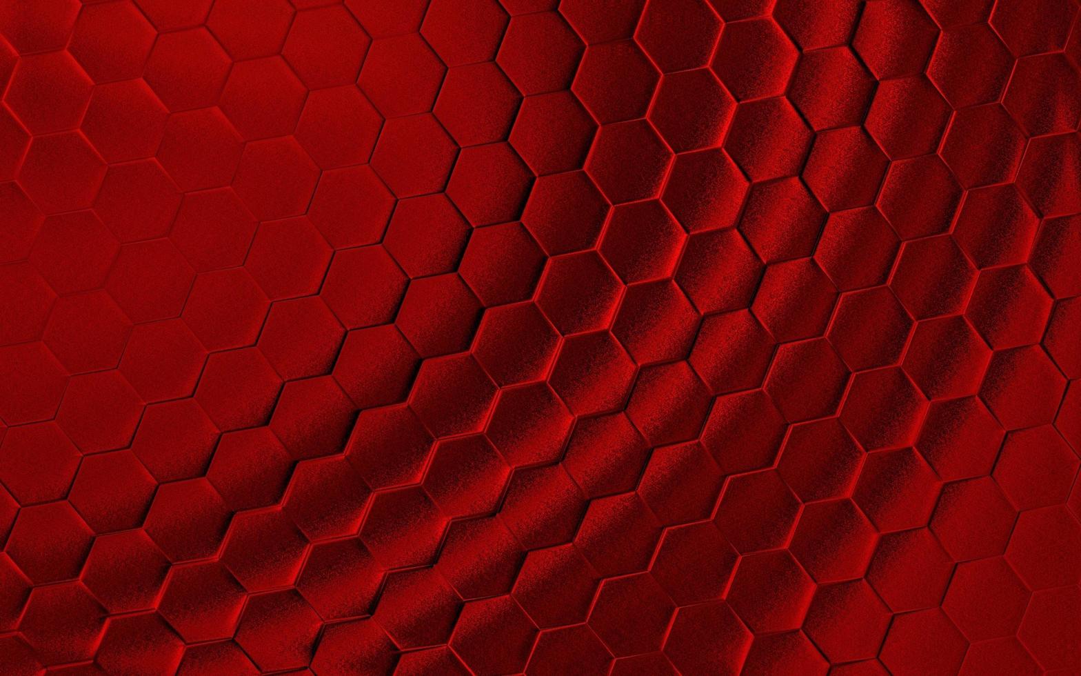 realistico rosso Favo o esagonale modello sfondo. elegante Favo struttura. lusso esagono modello. tecnologia e dati sfondo design. foto