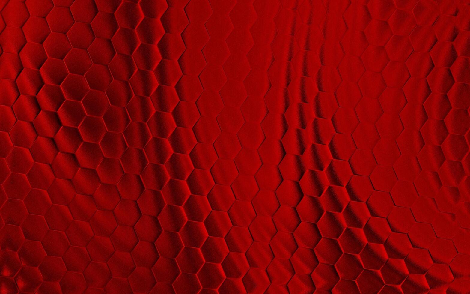 realistico rosso Favo o esagonale modello sfondo. elegante Favo struttura. lusso esagono modello. tecnologia e dati sfondo design. foto