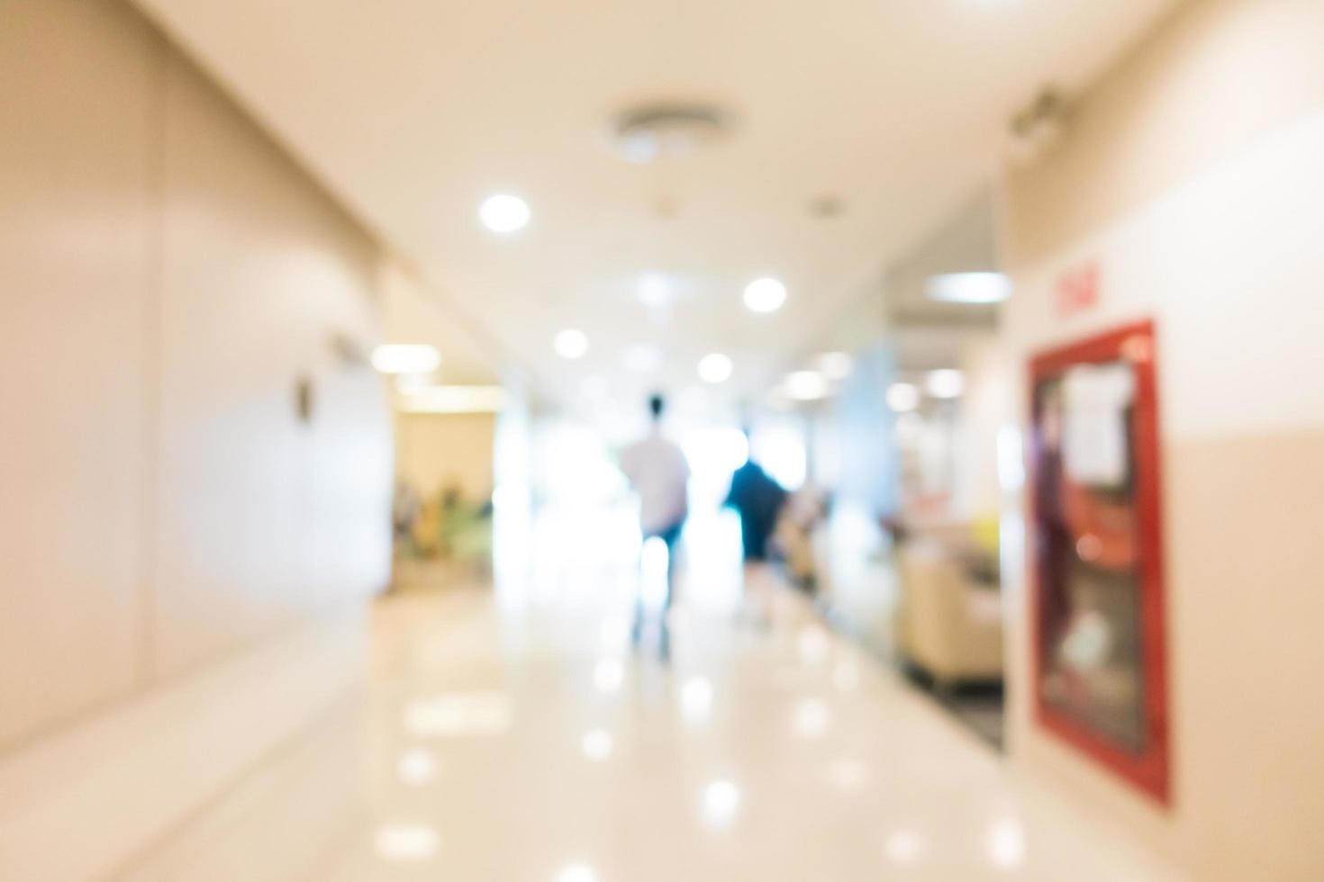 interno defocused astratto dell'ospedale e della clinica foto