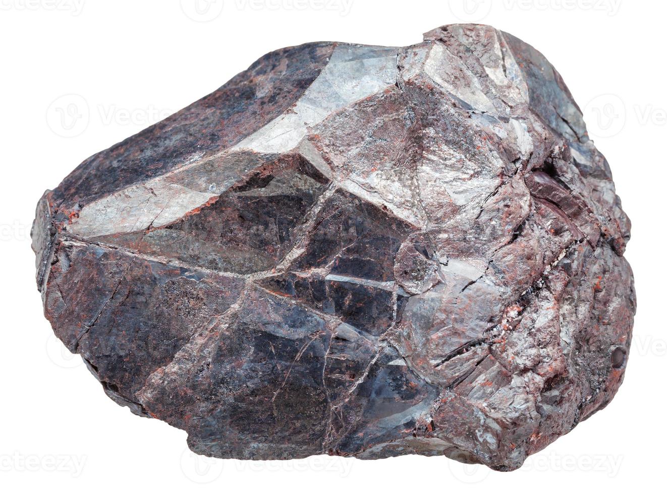 ematite roccia ferro minerale, ematite isolato foto