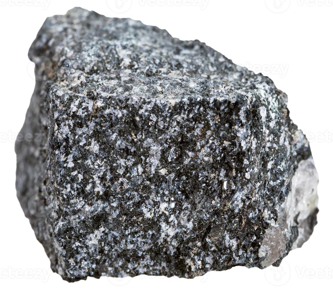 anfibolite pietra isolato su bianca sfondo foto
