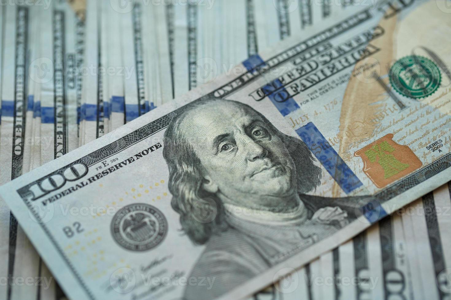 sfondo di banconote di denaro dollaro USA foto