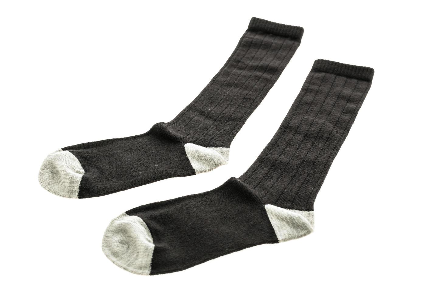 calzini di cotone su sfondo bianco foto