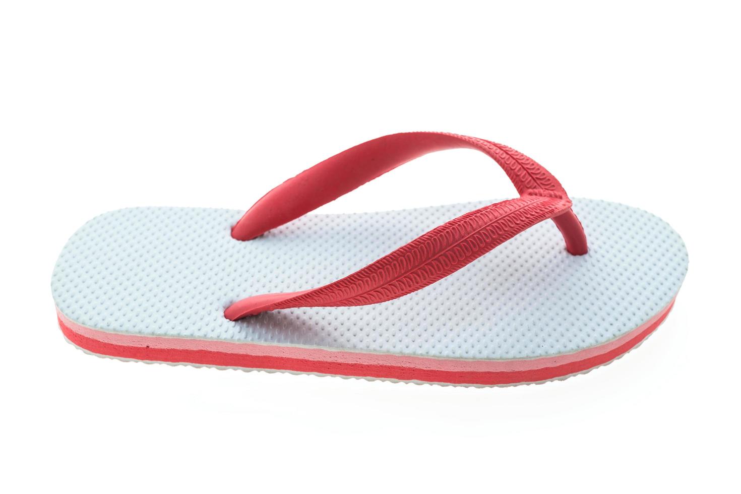 flip flop su sfondo bianco foto