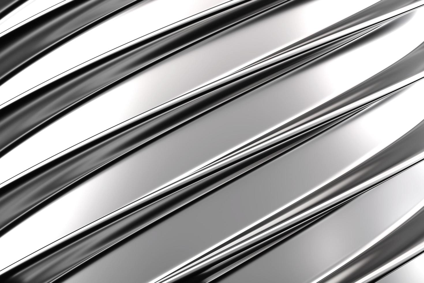 struttura di argento parete metallo foglio con onda superficie. metallico piatto struttura. diagonale argento grigio strisce sfondo bandiera design. ondulato metallo piatto sfondo.3d interpretazione foto