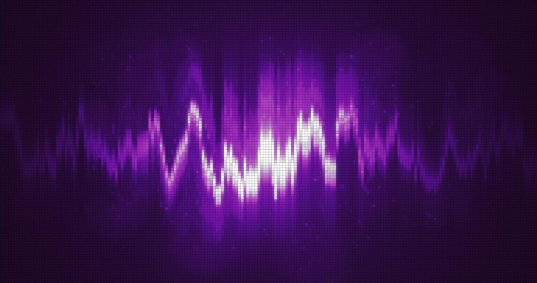 astratto viola energia equalizzatore a partire dal particelle e punti astratto sfondo foto