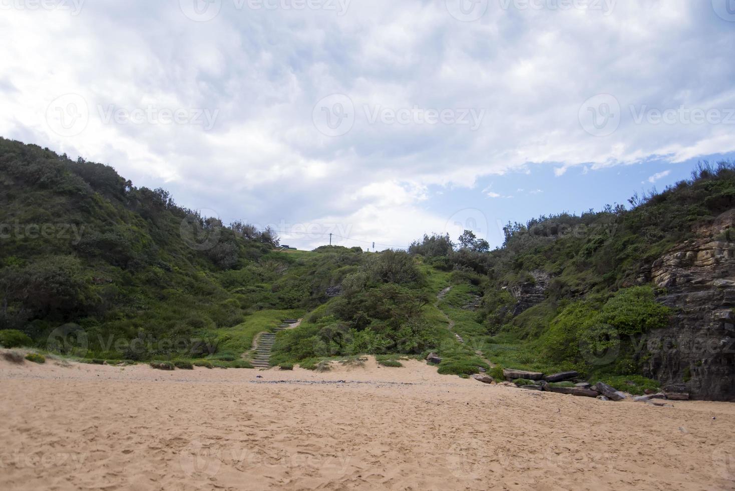 vista alla spiaggia australiana foto