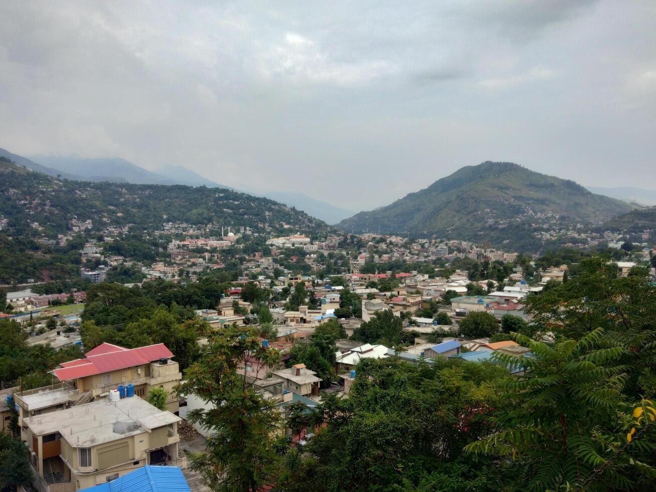 muzaffarabad città Visualizza, azad kashmir foto