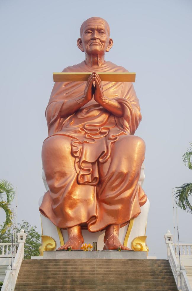 luang pho per qualcosa Phra phutthachan per brahmarangsi, il grande a wat Bot sam khok, percorso di me Provincia foto