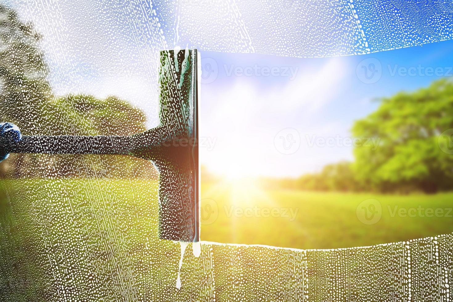 Detergente per vetri per il lavaggio foto