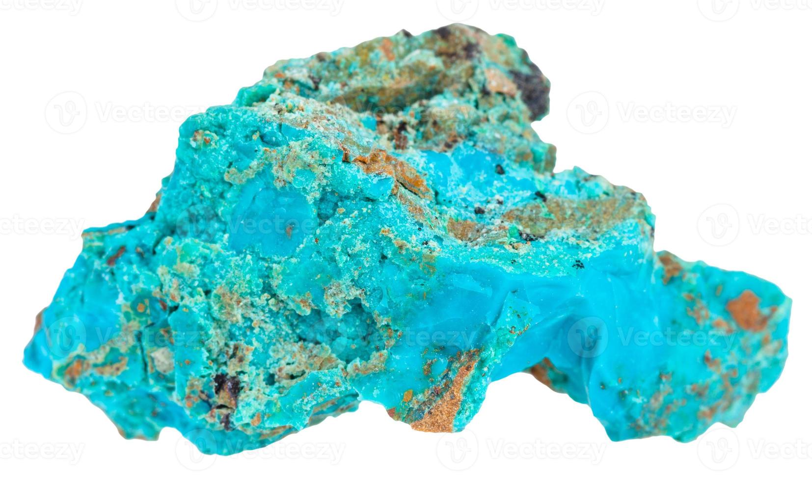 pezzo di blu crisocolla minerale pietra foto