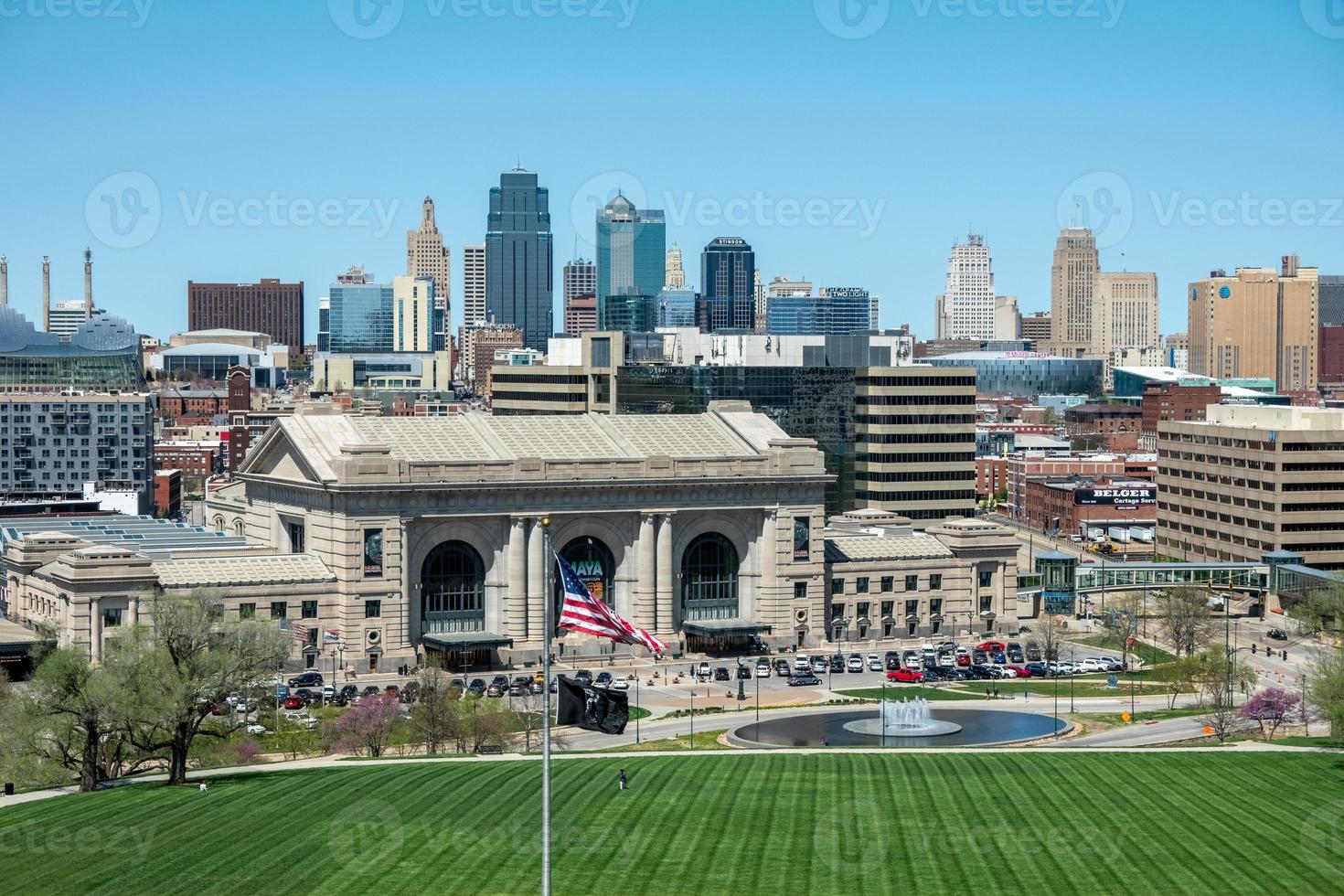 strada scene nel Kansas città giù foto