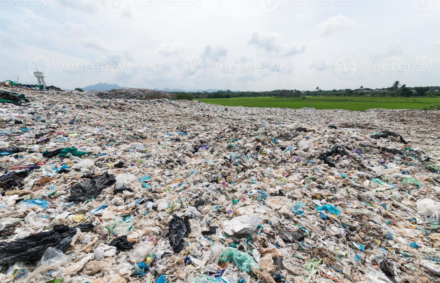 spazzatura nel comunale discarica per domestico rifiuto foto