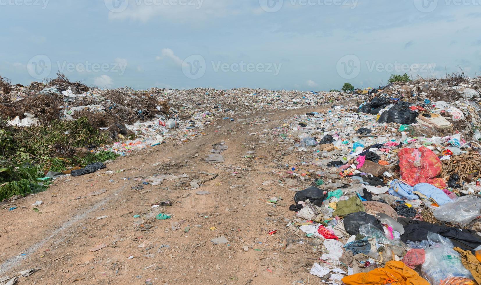 il grande discarica nel cittadina comune, lop buri Provincia. foto