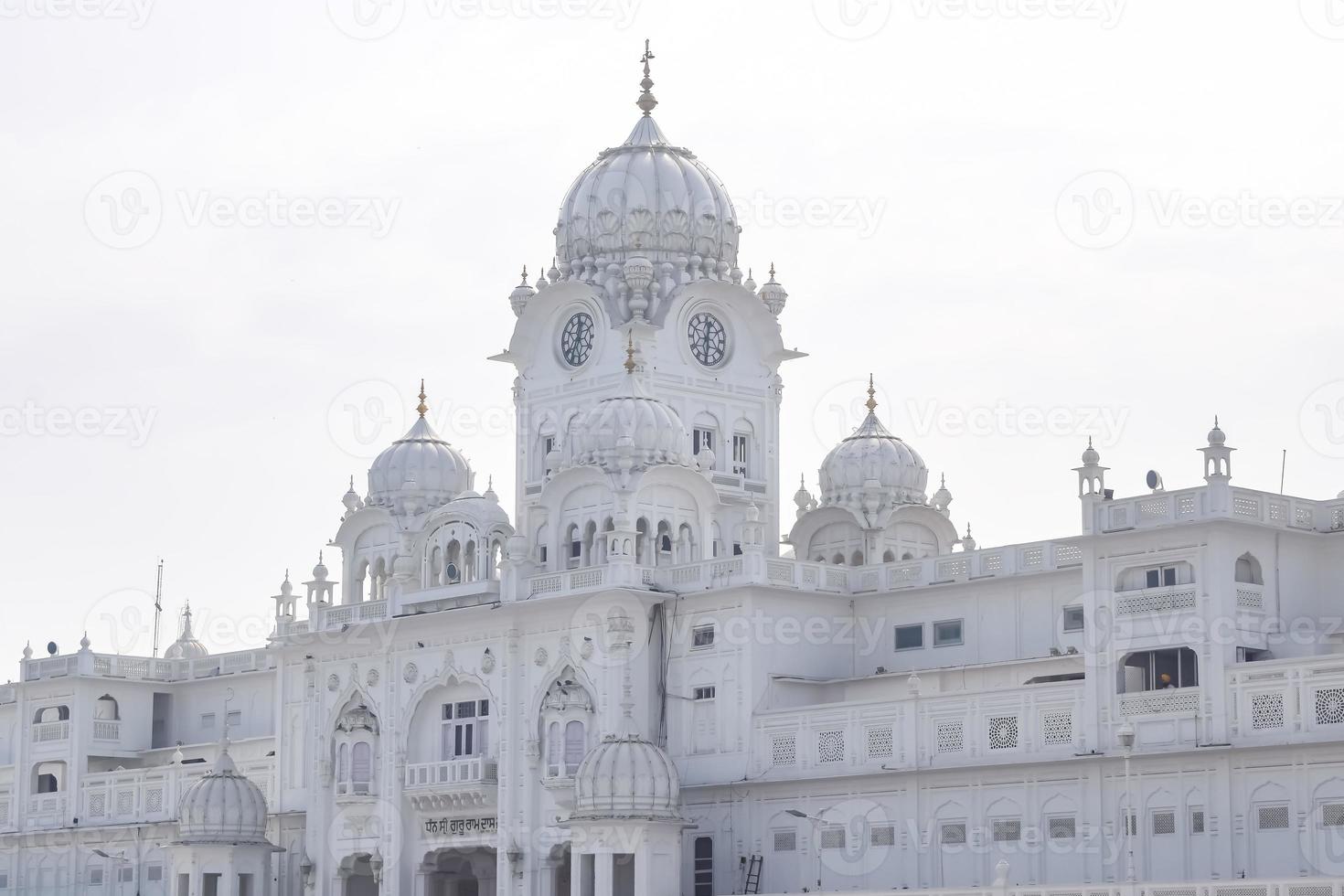 Visualizza di dettagli di architettura dentro d'oro tempio armandir sahib nel amritsar, punjab, India, famoso indiano sikh punto di riferimento, d'oro tempio, il principale santuario di sikh nel amritsar, India foto