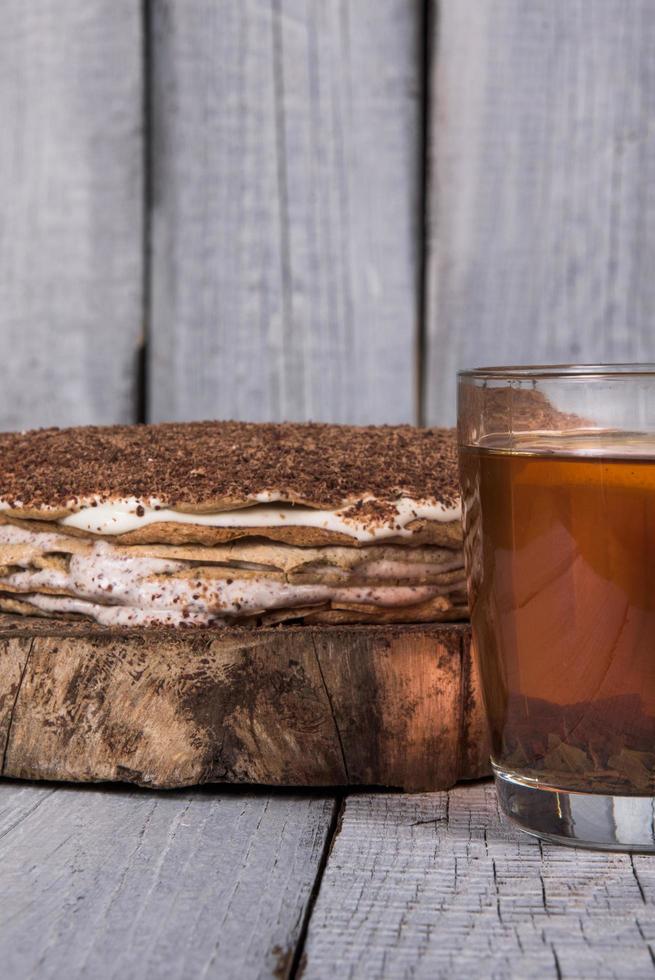 torta di noci fatta in casa foto