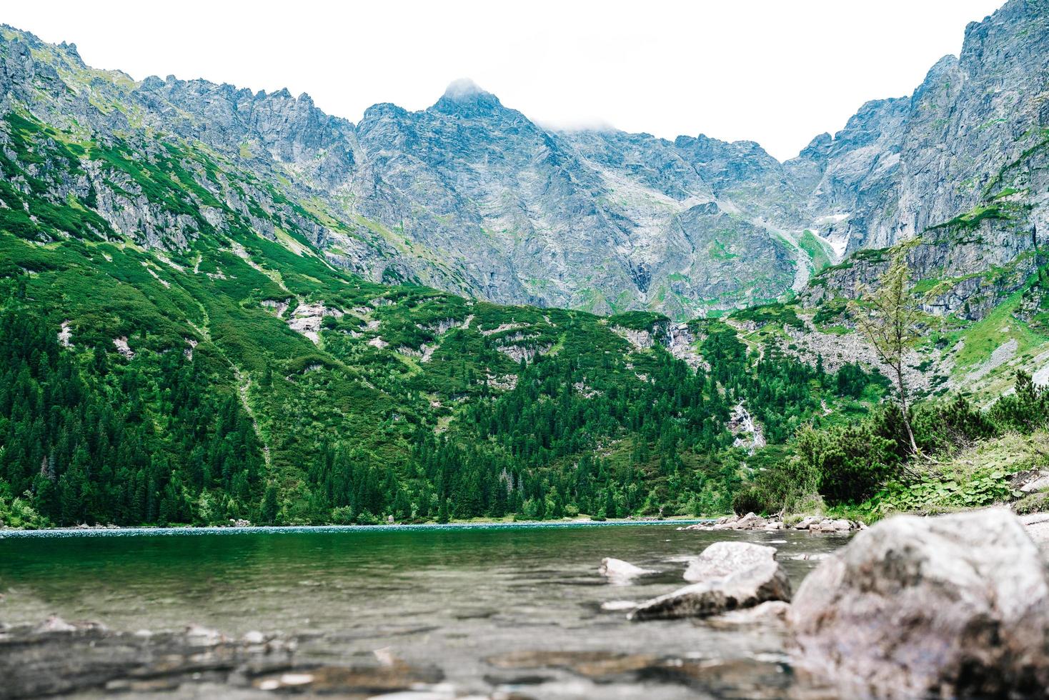 lago alpino in estate foto