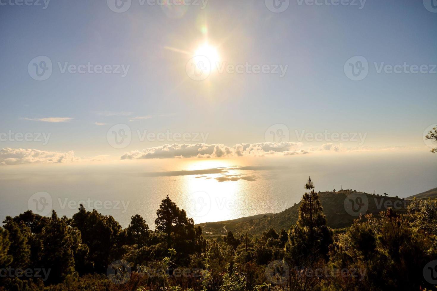 tramonto sul mare foto