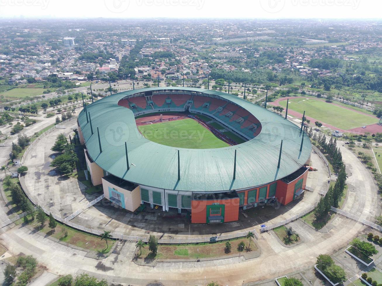 aereo Visualizza di stadio su un' soleggiato giorno foto